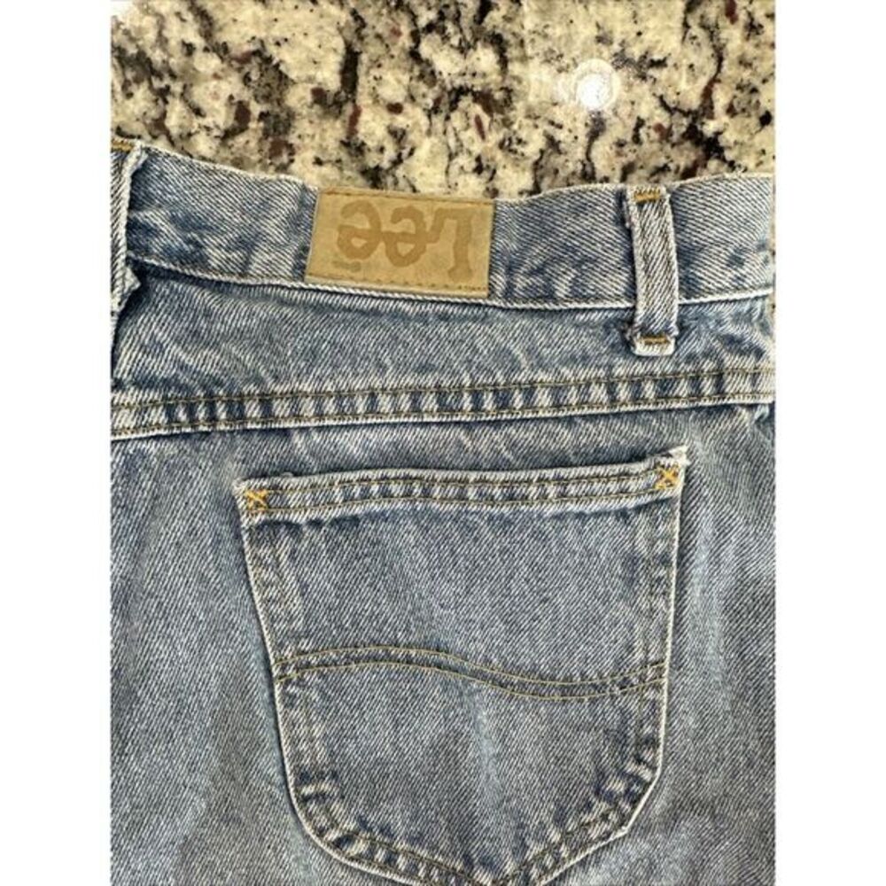 Vintage Lee Jean Shorts  Women's‎ 18 Med (Rare Patch Error!)  Made In USA
